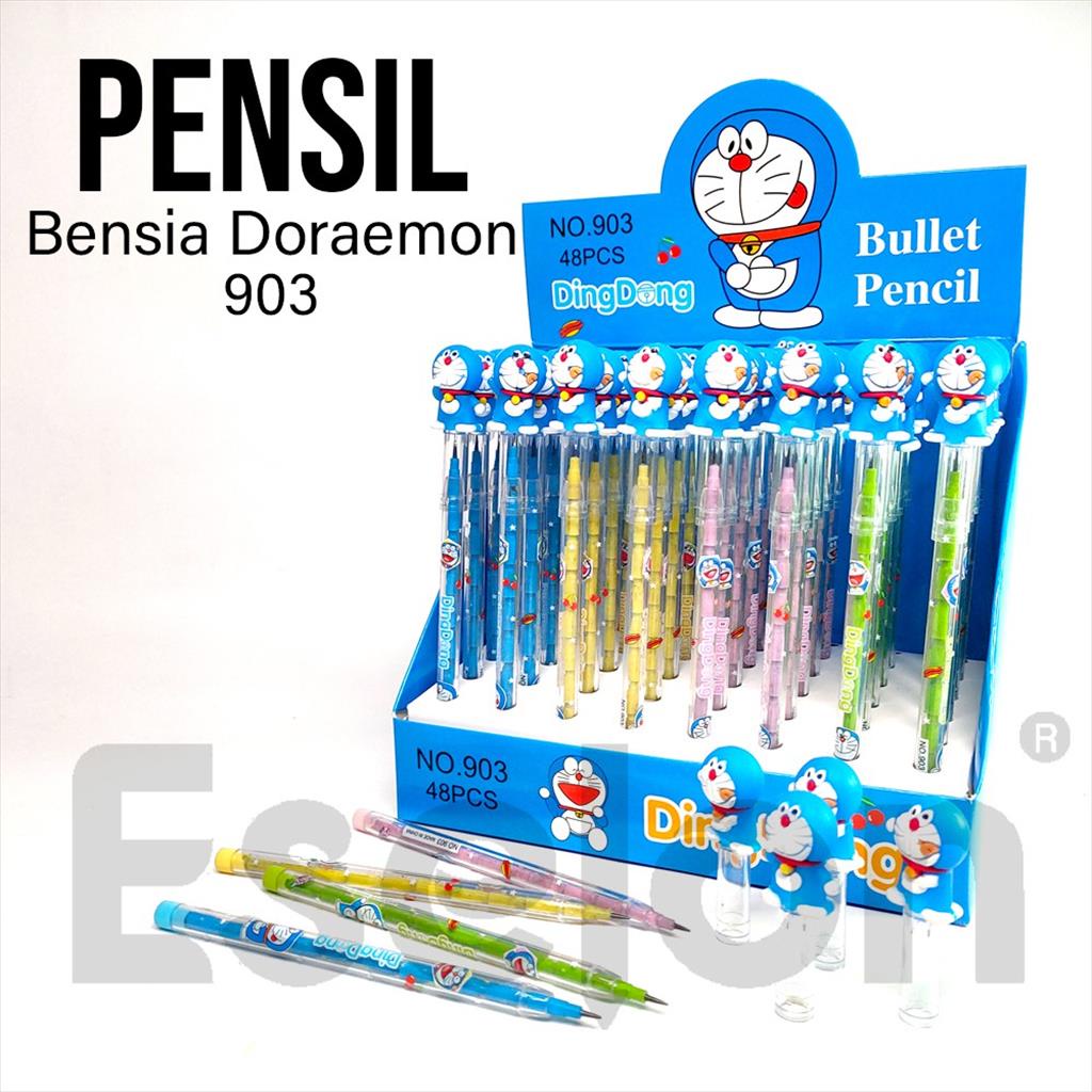 MJS 901 - Ecer 1PC Pensil Kepala Karakter Lucu Pensil sambung susun Fancy Alat Tulis Perlengkapan Sekolah Anak