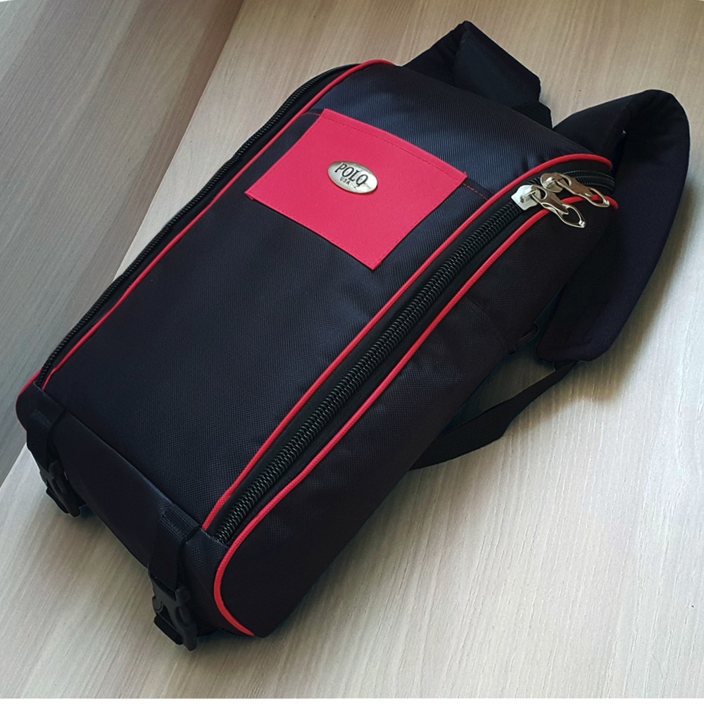 [JURAGAN TAS] POLO USA Tas Pria Tas Ransel Pria Backpack Laptop Backpack Tabung + Raincoat