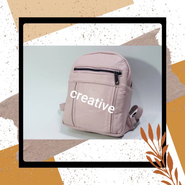 Tas Ransel Kulit domba Original Garut Papirut [Bisa COD]