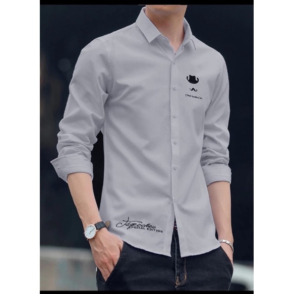 KEMEJA SLIMFIT PRIA COWOK LENGAN PANJANG FORMAL VERO HEM PREMIUM