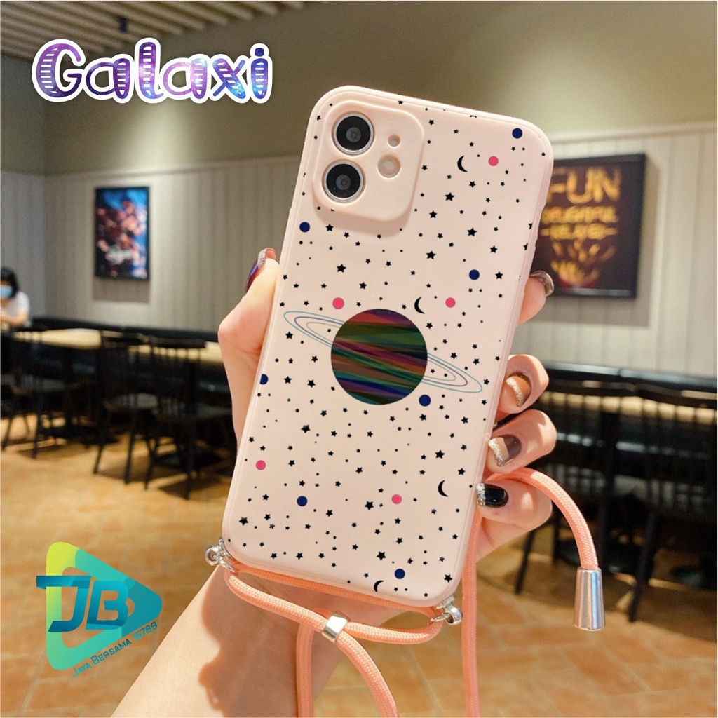 SOFTCASE SILIKON SLINGCASE TALI LANYARD STRAP PHONE MACARON PELINDUNG KAMERA GALAXI OPPO VIVO SAMSUNG XIAOMI REALME IPHONE ALL TYPE JB5340