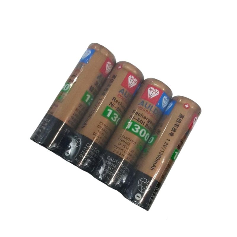 TERLARIS BATERAI Cas Rechargeable Auldey  AA2,1300mah 1.2V.(1 PAK Baterai isi 4 pcs).