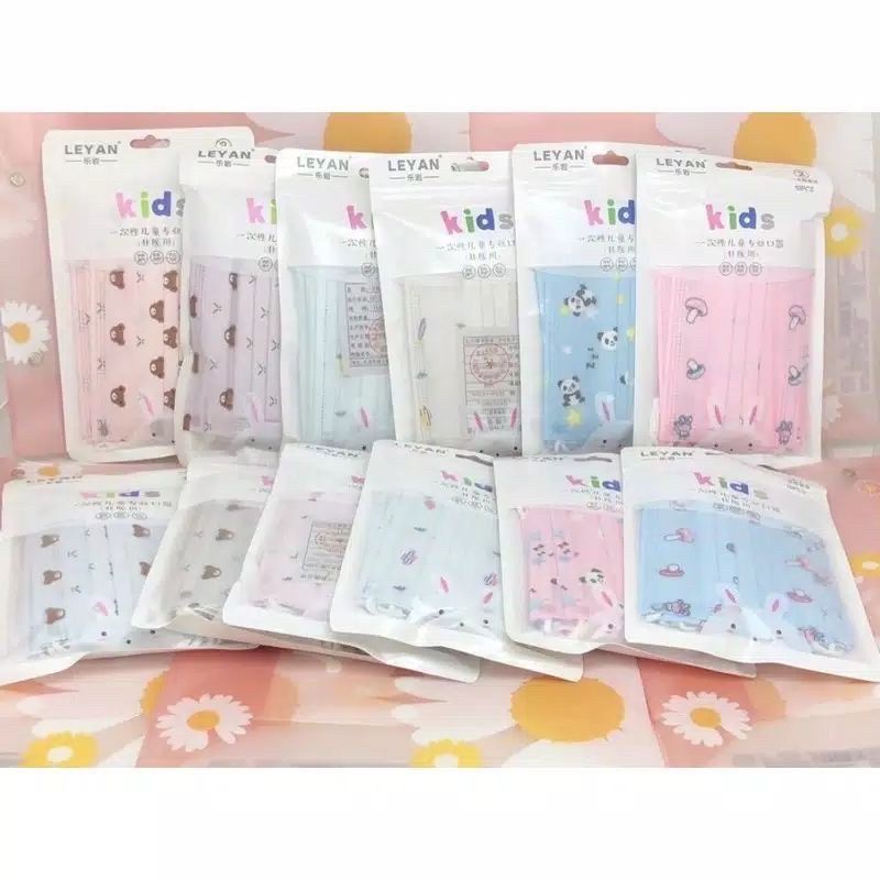 MASKER ANAK KARAKTER 3 PLY  ISI 10 PC