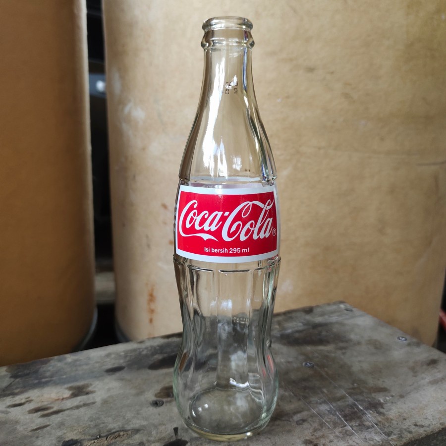 Botol Coca Cola Jadul / Botol CocaCola Kaca 295ml Jadul / Botol Unik / Botol Jadul