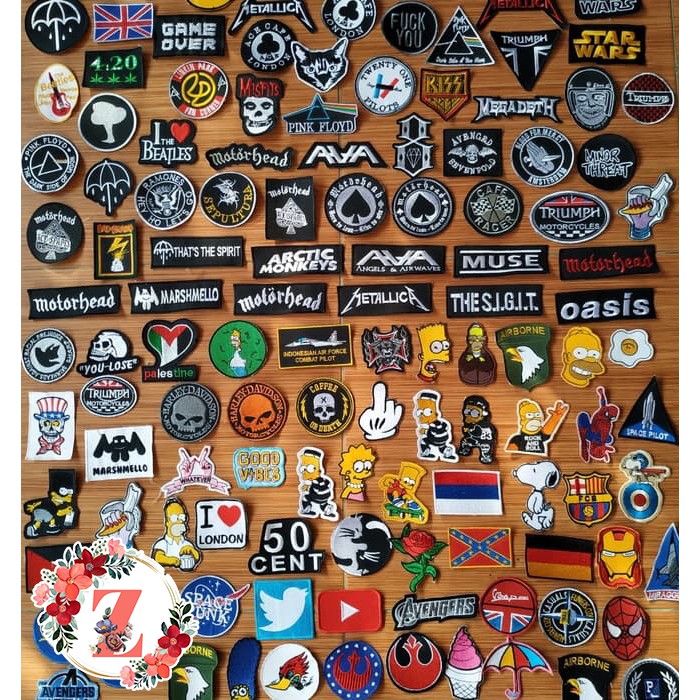 

Emblem bordir / logo bordir bet badge patch bordir Komputer - min order 12 pcs