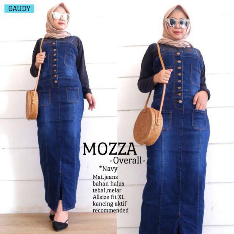 OVERAL DRES DELILA WANITA //OVERAL JEANS READY SIZE JUMBO..!!!