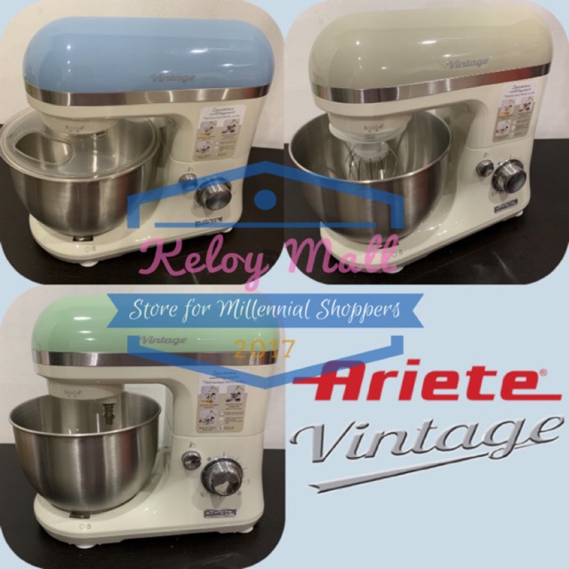 Mixer Roti 4 Liter ARIETE Desain Vintage Retro Oldish Warna-Warni