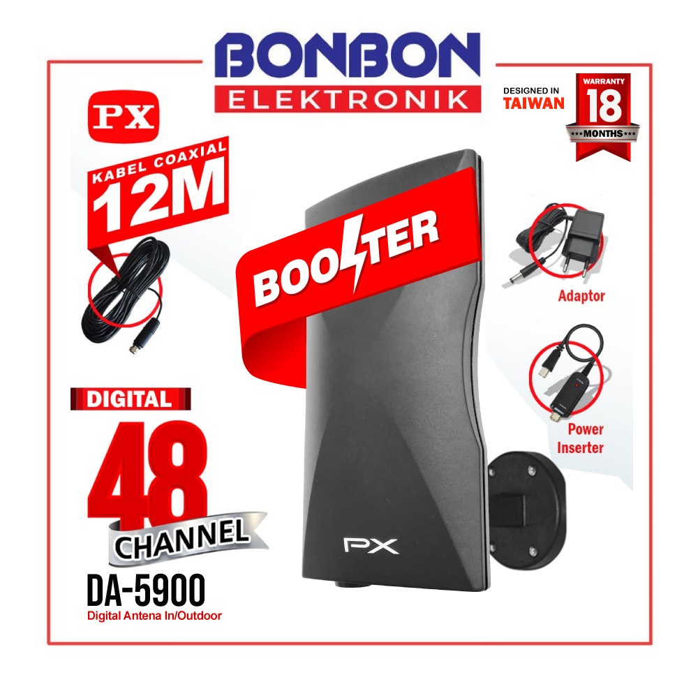 PX Antena TV Indoor/Outdoor Antena Digital Analog DA-5900B / DA5900B