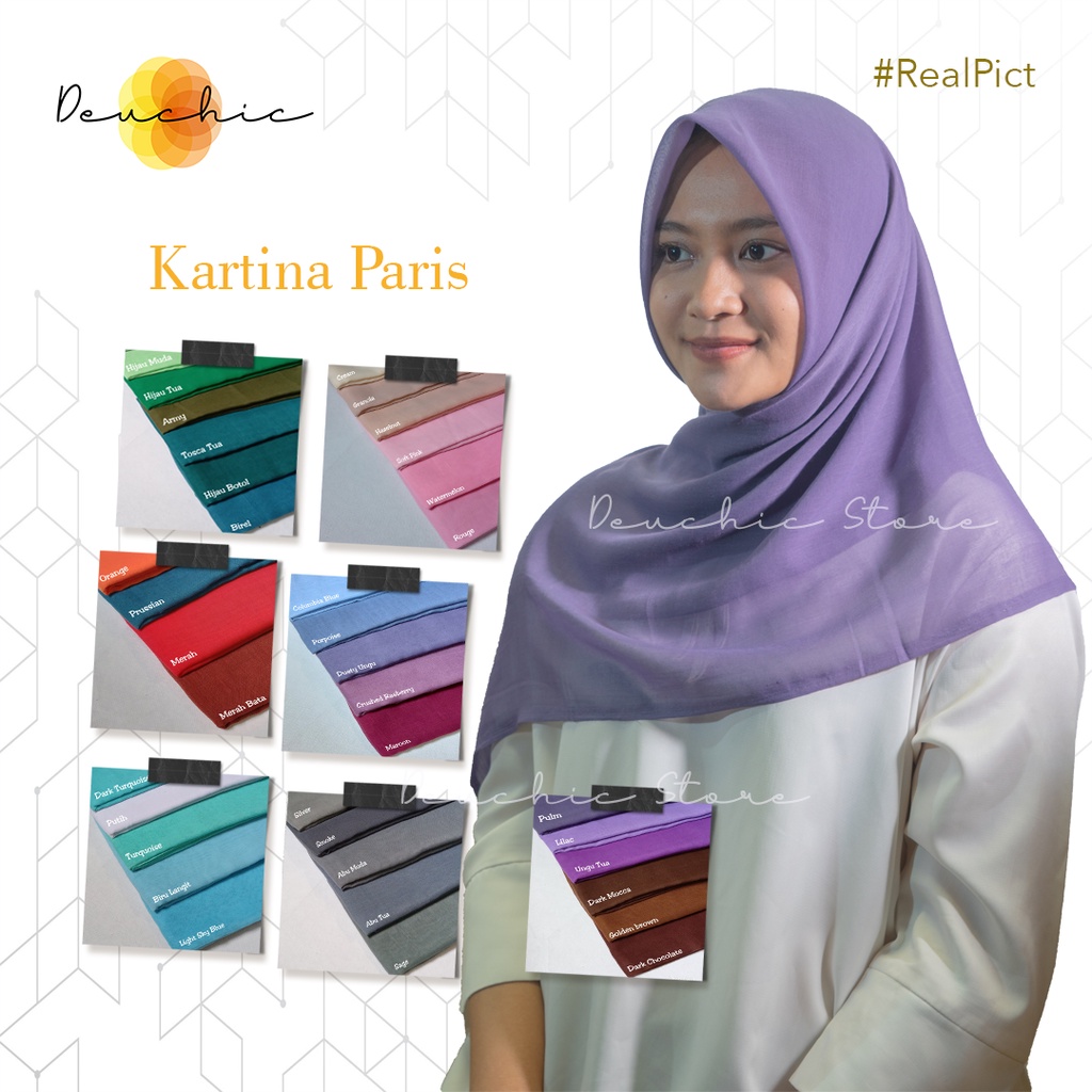 Jilbab Hijab Segiempat Paris Kartina