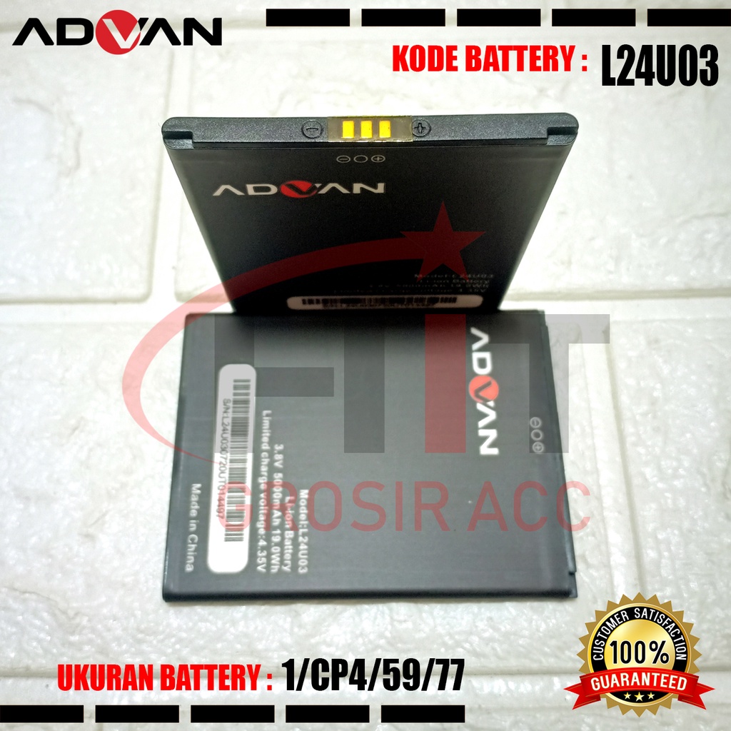 Baterai Battery Original ADVAN Nasa 5202 5.2 Inchi L24U03 Vandroid