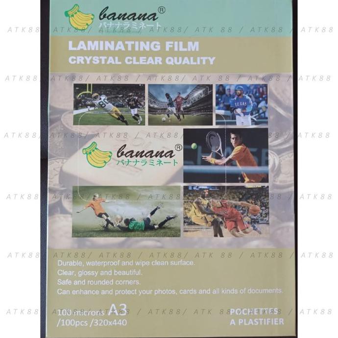 

Monggo] Plastik Laminating A3 Banana (1 Pak Isi 100 Pcs)