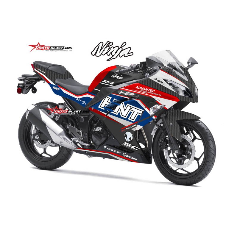 Decal Stiker NINJA 250R FI LIVERY BMW RACING FULL BODY MOTOBLAST