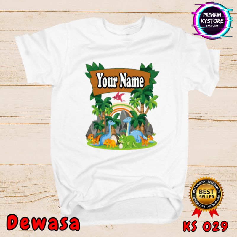 HOT PRICE!!! Gratis nama Kaos keluarga anak dan dewasa Couple family motif animal