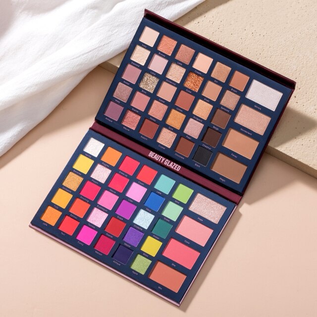 Beauty Glazed Eyeshadow MIX And MATCH 68 Color Include Contour Blush Palette Eyeshadow Glitter Beauty Glazed Eyeshadow Beauty Glazed Eyeshadow Palette Beauty Glazed Eyeshadow Palete Beauty Glazed