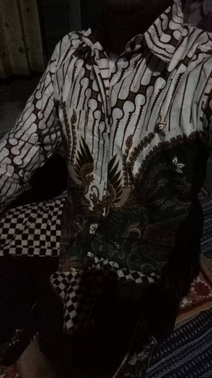 [ Termurah ] Couple Batik Mika Series Parang Hijau Pita Cassandra Nirmala Free Selendang