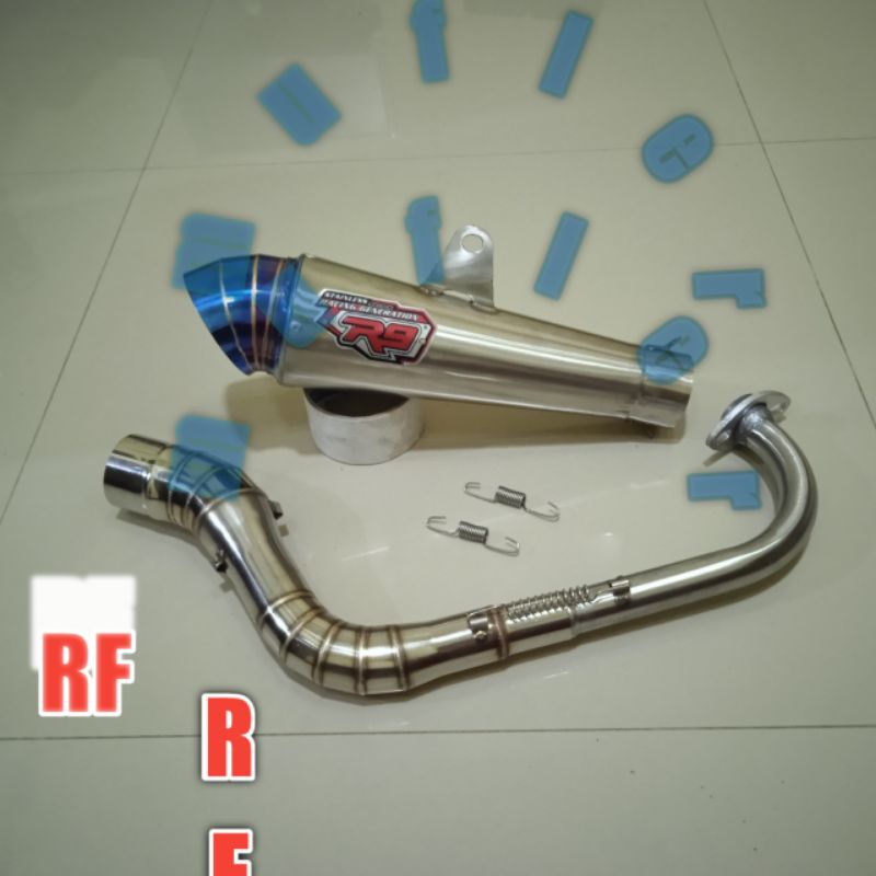 silencer jigsaw R9 biru