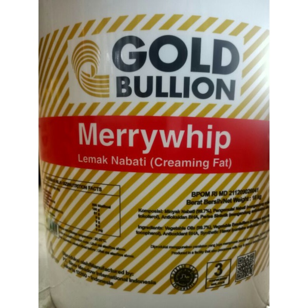 

GOLD BULLION MERRYWHIP LEMAK NABATI REPACK 250gr / 500gr / 1kg