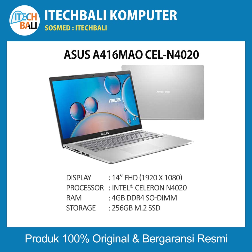NOTEBOOK ASUS A416MAO Garansi Resmi