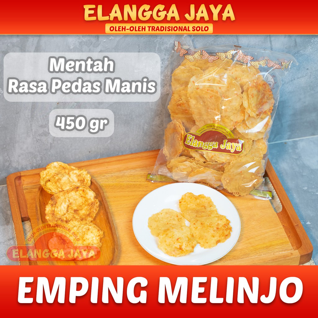 

Emping Melinjo Mentah Rasa Pedas Manis 450gr