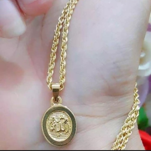 Kalung + liontin allah suping