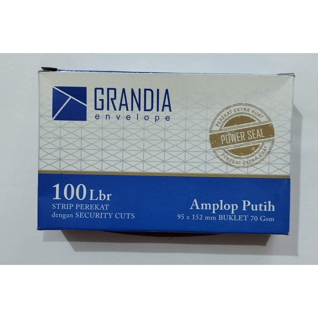 

(Per Kotak) Amplop Putih Polos Grandia 104