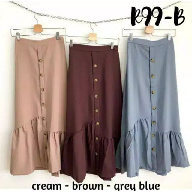 ROK SUEDE BAHAN TWISCONE FIT L