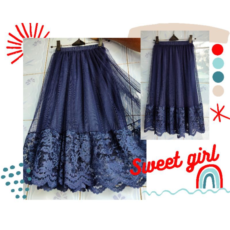 COD Rok tutu renda anak\ Rok tutu brokat 6-8th