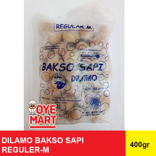 DILAMO BAKSO SAPI REGULER-M 400GR ISI 50 BASO SAPI