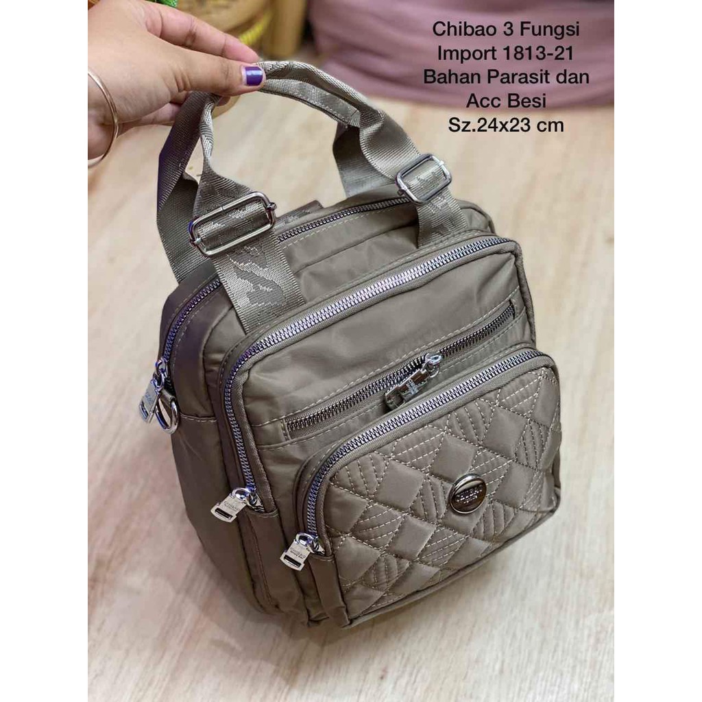 Tas Wanita Multifungsi Chibao 3in1 kode 1813-8 size 24x24x10 cm Tas Wanita 3in1 BISA BAYAR DITEMPAT!