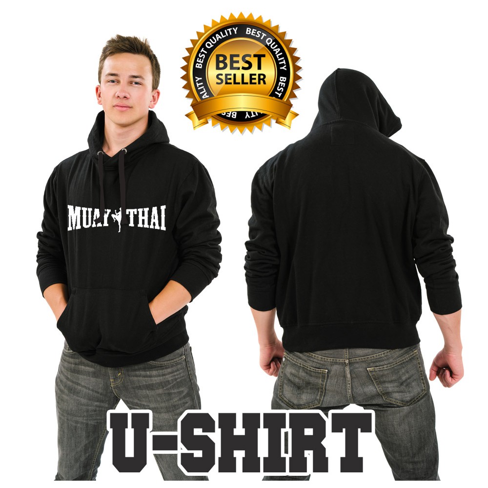 JAKET SWEATER HOODIE MUAYTHAI MURAH TERBARU PRIA&WANITA DISTRO U-SHIRT