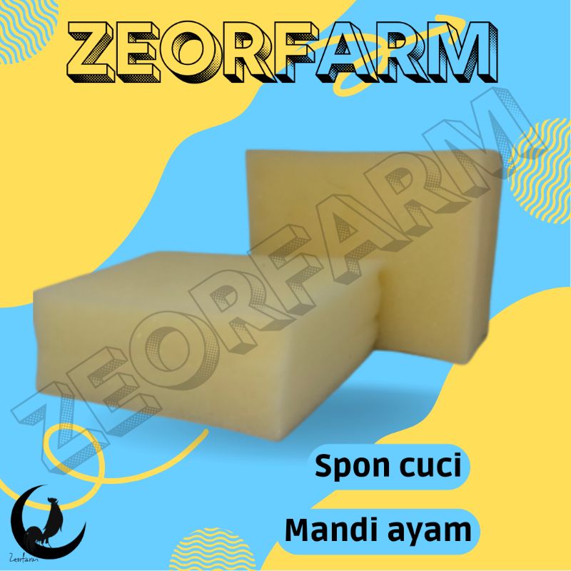 spon kecil alat cuci mangkuk piring dan mandi ayam murah zeorfarm