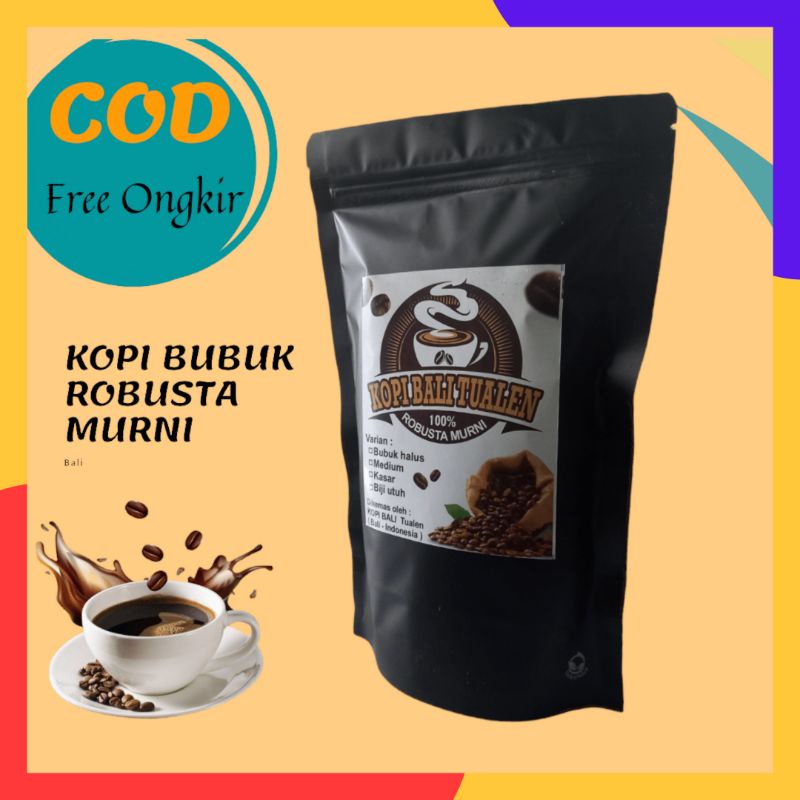 Jual Kopi Bubuk Robusta Kkopi Coffe Coffee Bubuk Hitam Robust Murni Bali Kintamani Asli Tanpa 3321