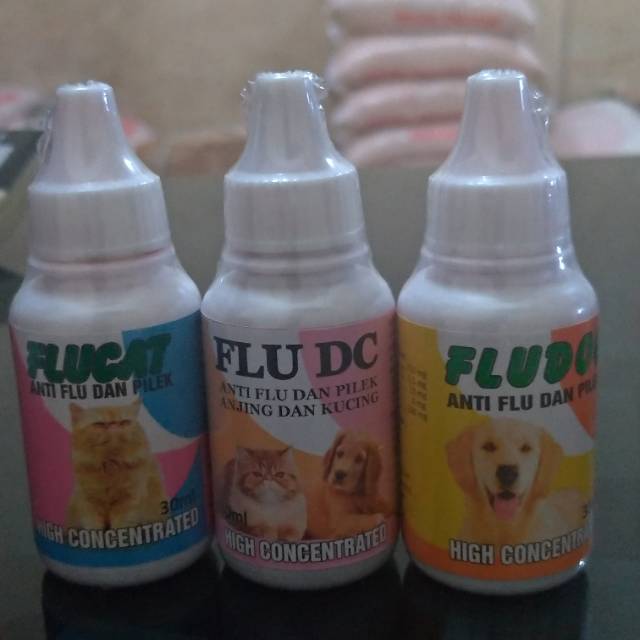 FLU CAT / FLU DOG / FLU DC ( DOG CAT) FLUCAT FLUDOG OBAT FLU  DAN PILEK UNTUK KUCING, ANJING