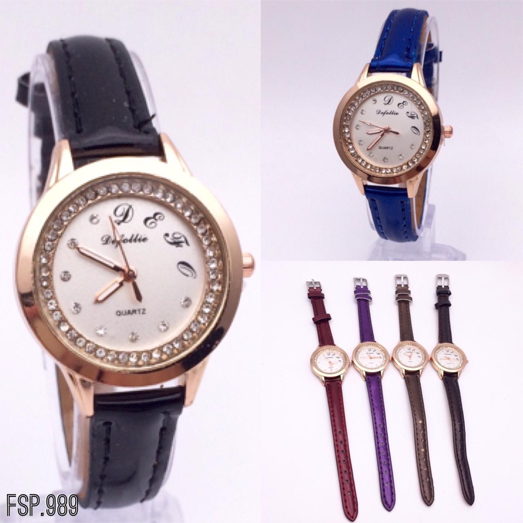 F86 COD✅[Ready Stock] Defollie - JAM TANGAN WANITA ROYAL FASHION KEKINIAN DIAMOND TERMURAH GROSIR 2