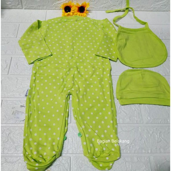 Jumsuit Sleepsuit Bayi + Topi + Celemek SNI Mom's Gift STL ET810 YRC