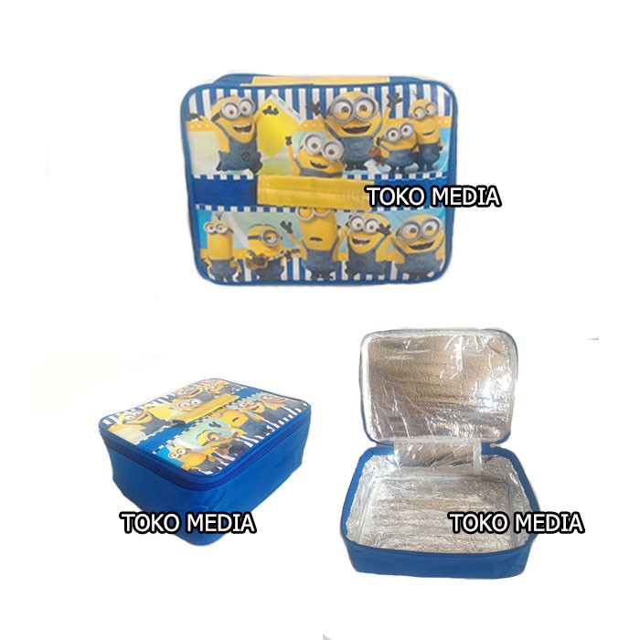 Murah Tas Bekal / Lunch Bag Anak Aluminium Foil Muat Yooyee Minion