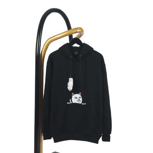 Jaket Sweater Hoodie RNDP KUCING – Black Edition Fashion Trendy Casual Pria Good Brand Quality Styli