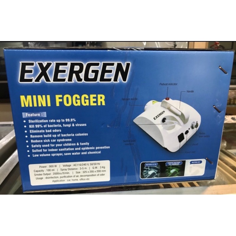 mesin exergen mini fogger fogging mini