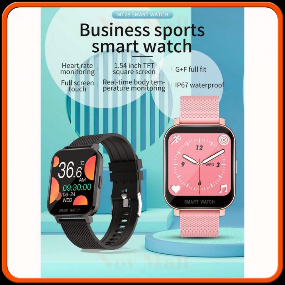 SKMEI Smartwatch Heart Rate Blood Oxygen Stainless Steel - MT28S