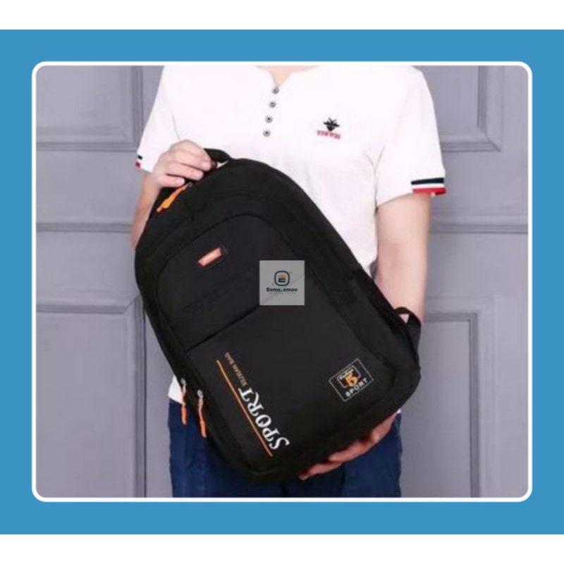 Tas Ransel anak laki - laki SMP/SMA Tas Sekolah pria punggung Distro Backpack Sport EMOEMO