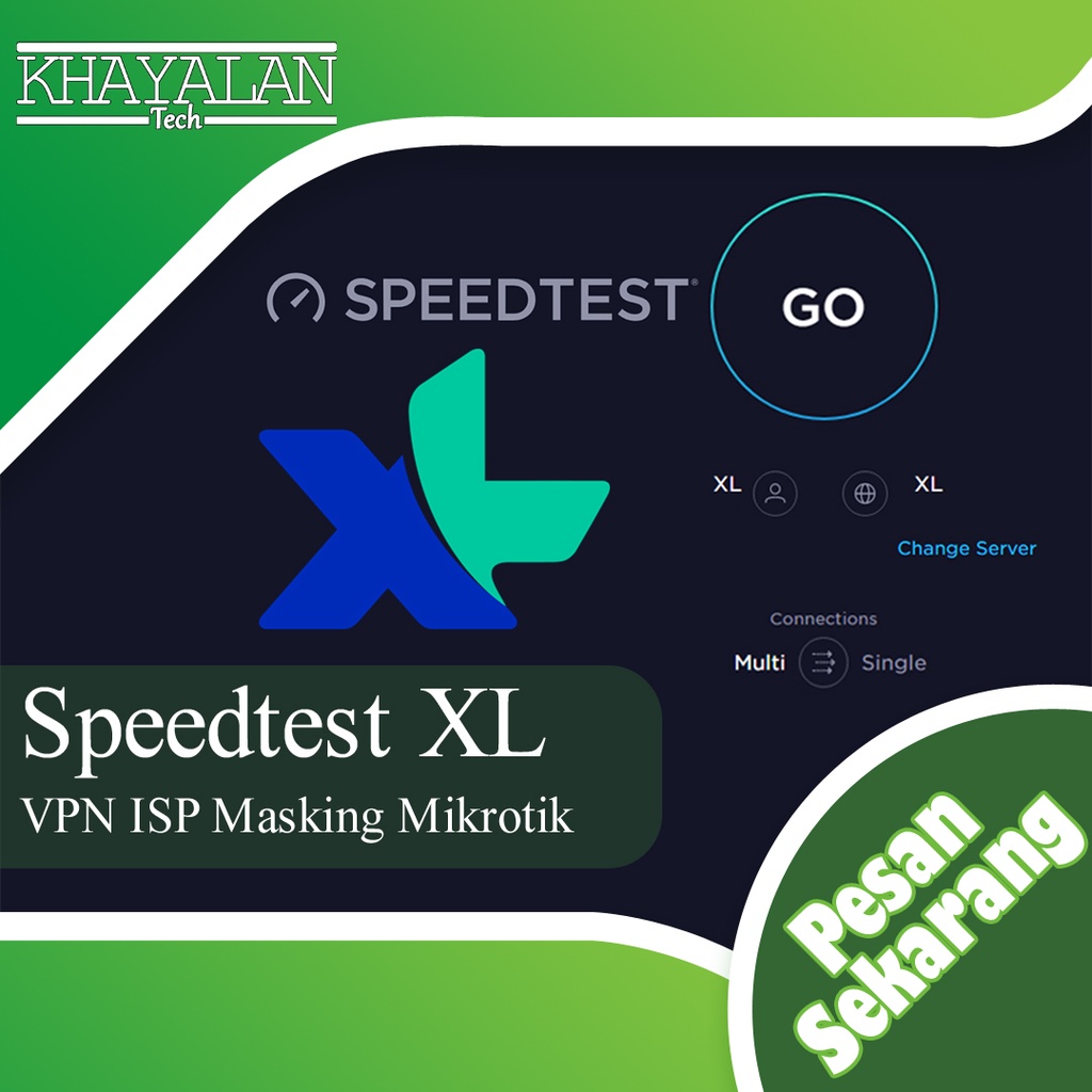 Mikrotik Tunnel Ganti ISP Speedtest Masking XL