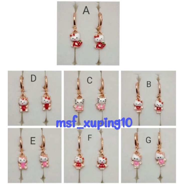 NAC03. Anting xuping anak anak lapis emas