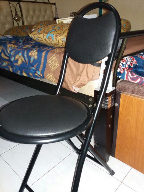Krisbow Folding Chair Kursi Lipat Bangku Besi Piknik Shalat Sholat