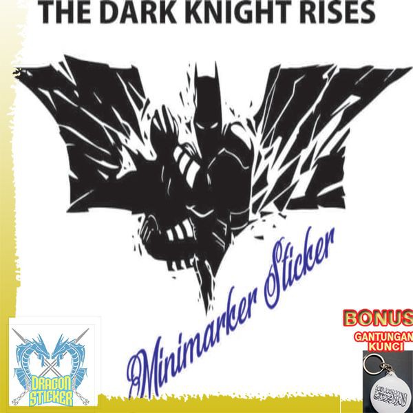 

TERMURAH sticker stiker batman vs superman the dark knight rises sticker kap Dragon Sticker