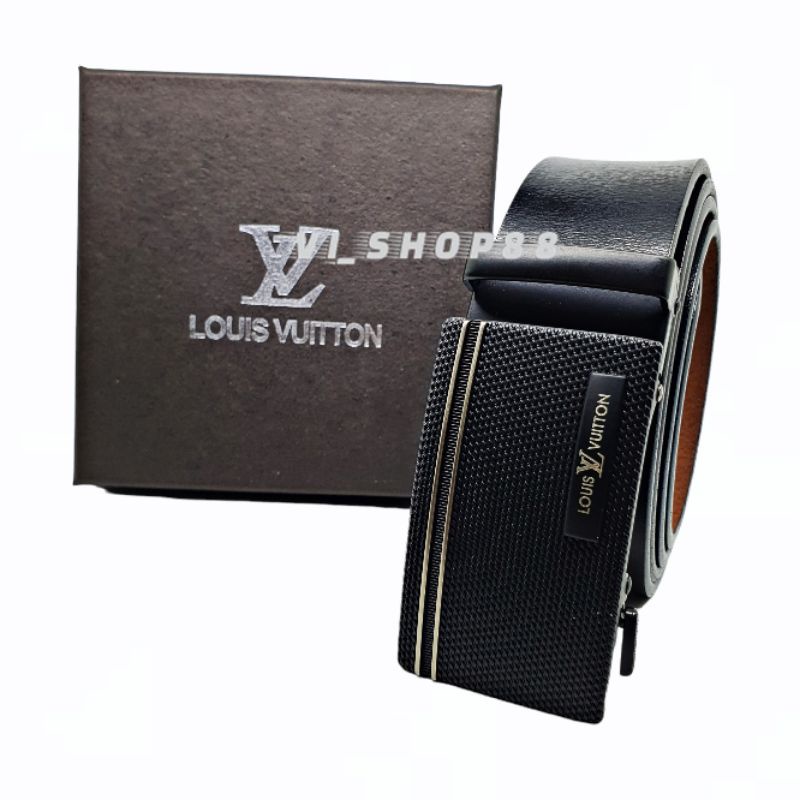 GESPER PRIA MODEL REL IKAT PINGGANG LV TALI KULIT ASLI LEATHER