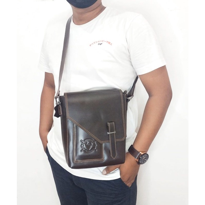 Tas Kulit 100% sapi  Selempang Wr Leather Kulit Sapi Asli