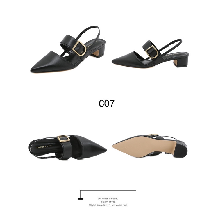 Buckle Slingback Pumps #C07