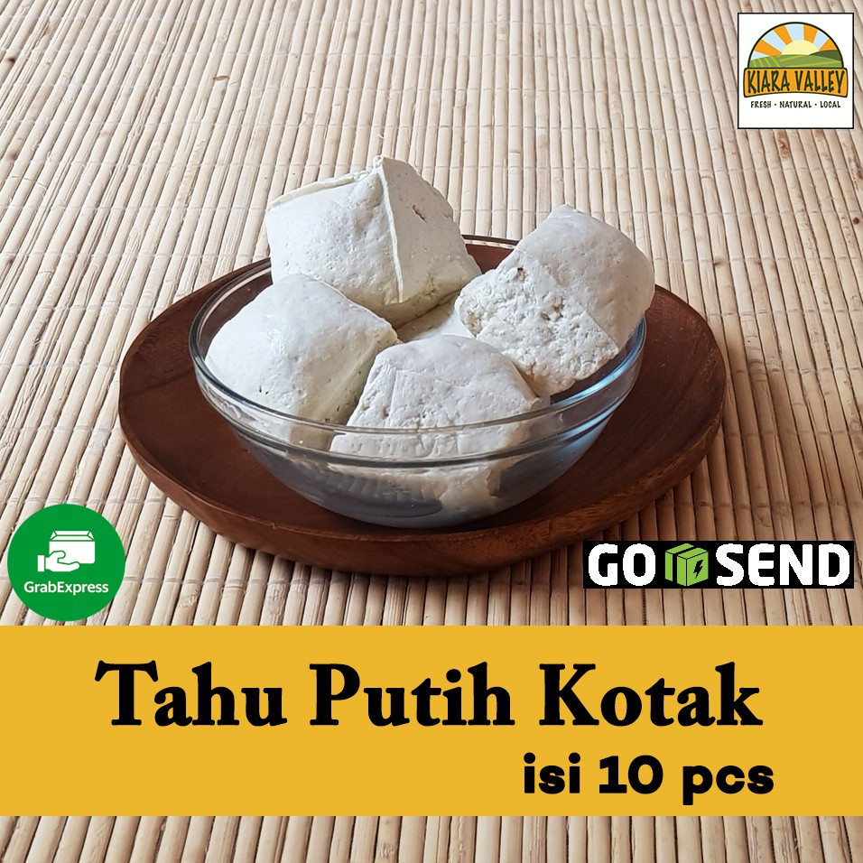 Sayur organik premium - Tahu Putih Kotak (isi 10 pcs) - KIARA VALLEY