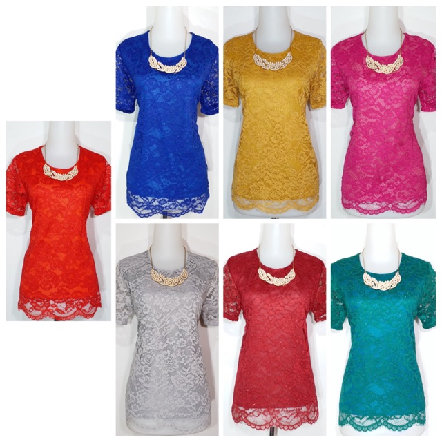 baju blus brokat / BLOUSE ATASAN BRUKAT / atasan brokat