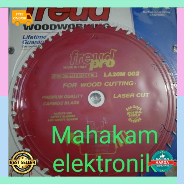 COD Free Ongkir gergaji Freud kayu LA20M-002 250X2.2/1.6X25.4=40Z 10 INCH MATA 40 MURA